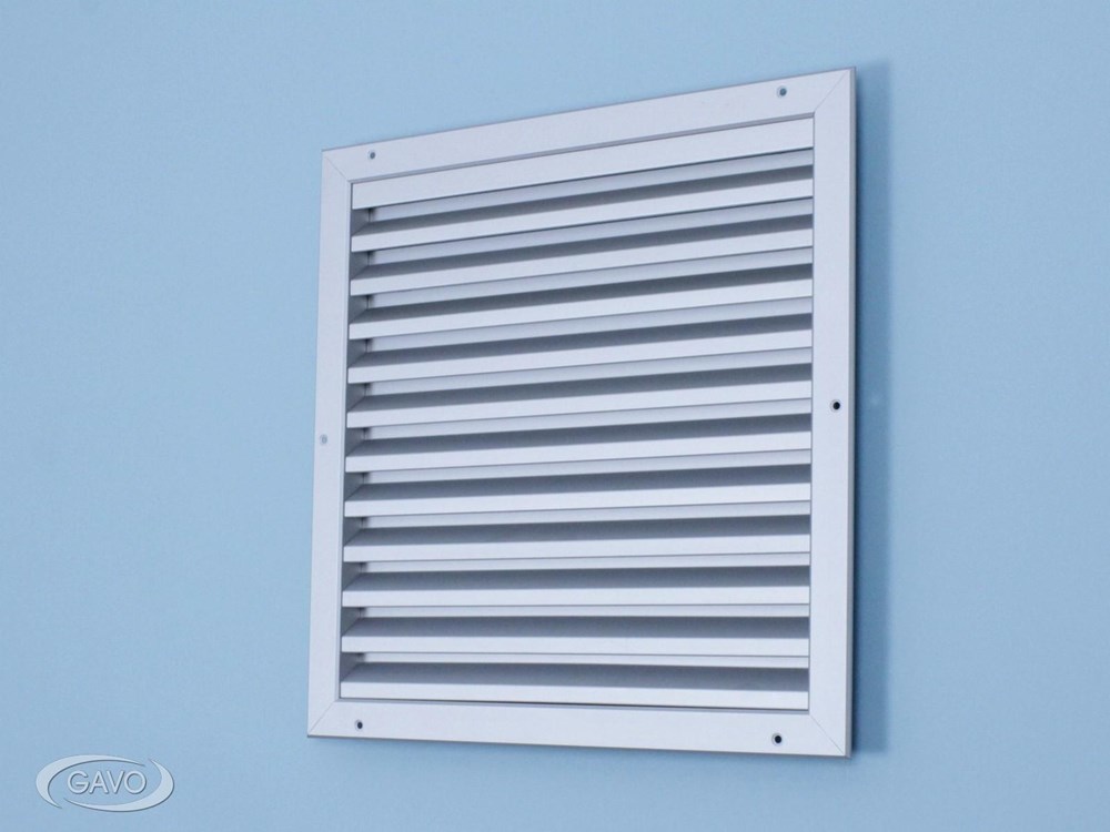 Lamellenrooster aluminium wit
