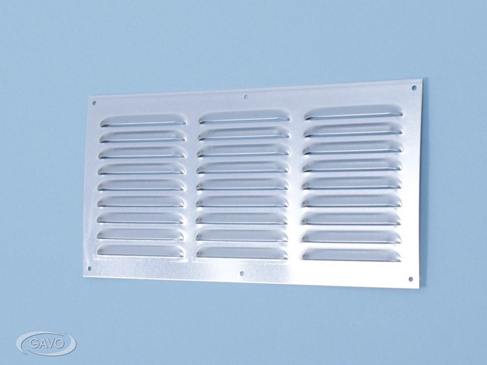 Schoepenrooster aluminium vlak mill-finish