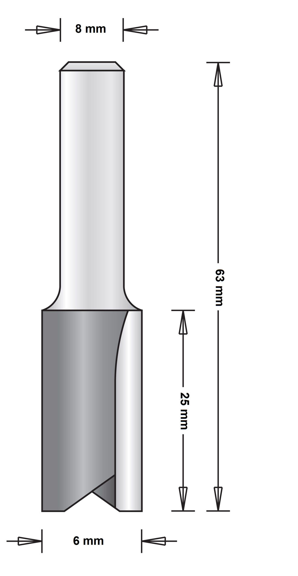 8 MM GROEFFREES 6X25/63 afbeelding
