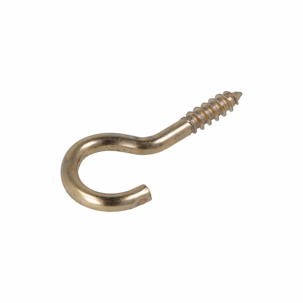 Schroefhaak vermessingd 3.45x30/50 (100)