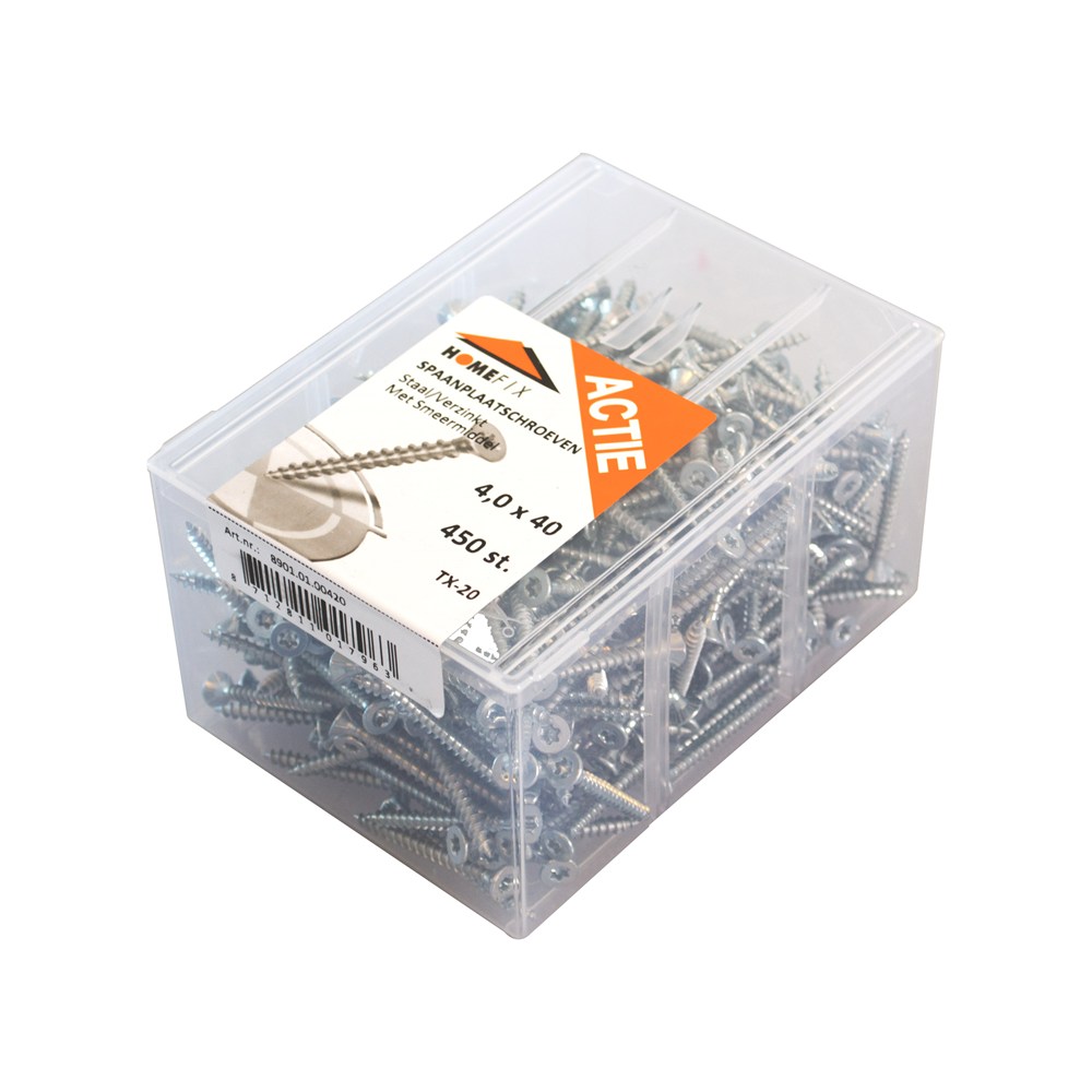 Actie spaanplaatschroef vz pk tx-25 5.0x70 (200)