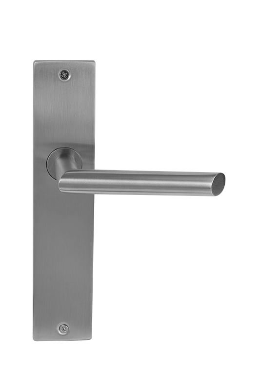 Deurklink Cero rvs basis op langschild