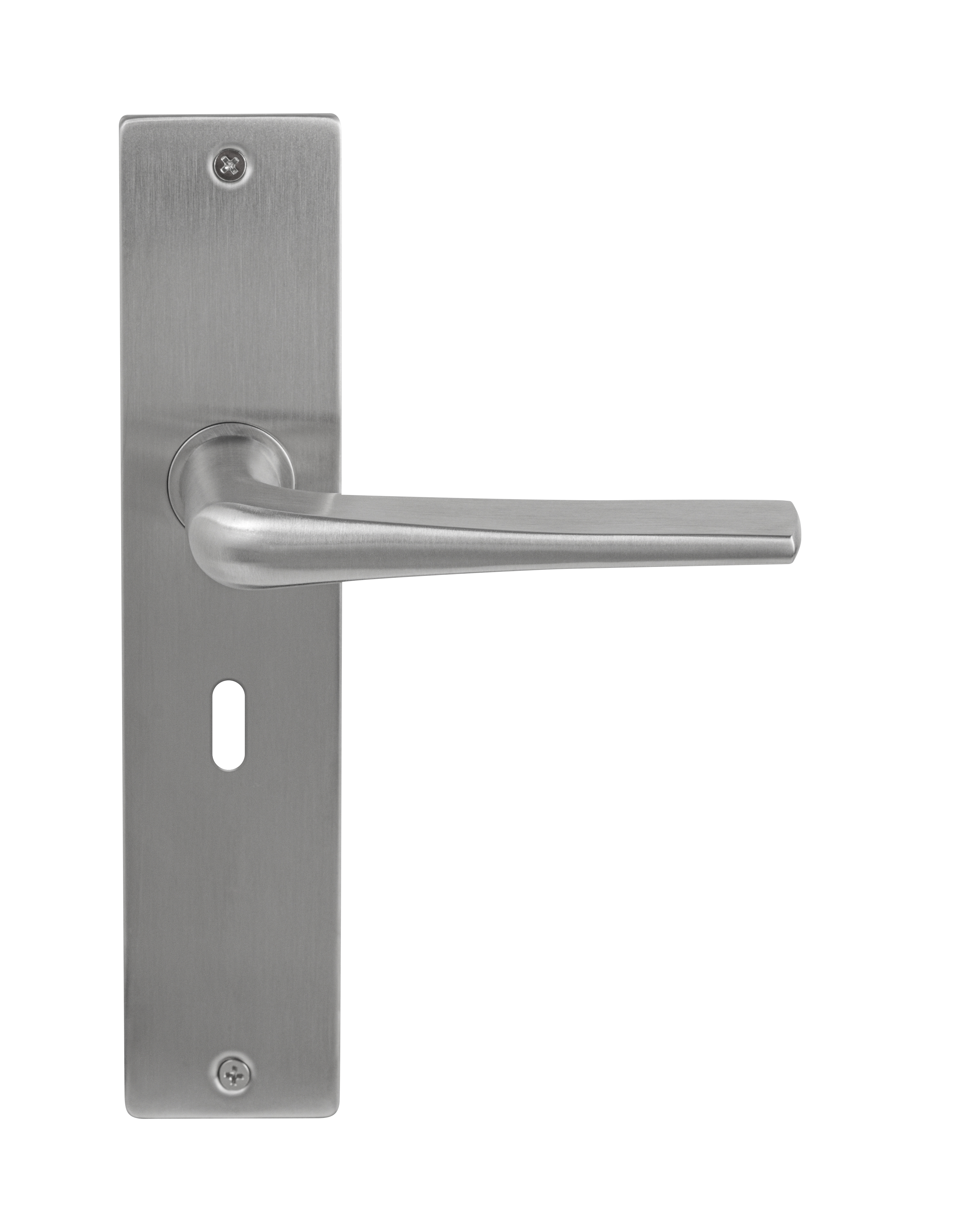 Deurklink Arcos massief op langschild sleutelgat 56mm