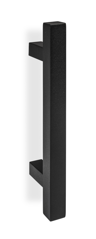 Deurgreep Graphit vierkant zwart - 300x200 hoh