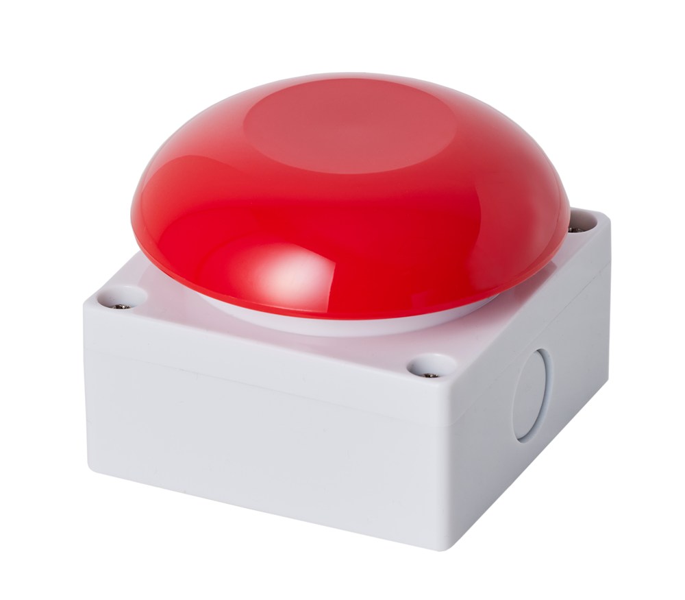 Drukknop paddestoel rood