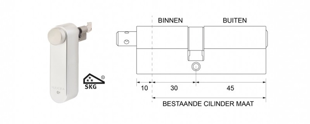Maasland Flexeria motorcilinder incl. skg*** cilinder 30 45abus s6+