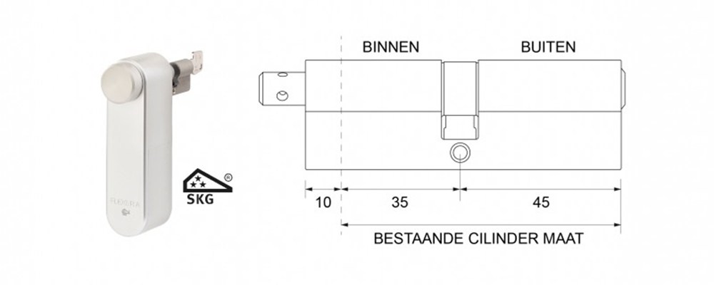 Maasland Flexeria motorcilinder incl. skg*** cilinder 35 45abus s6+