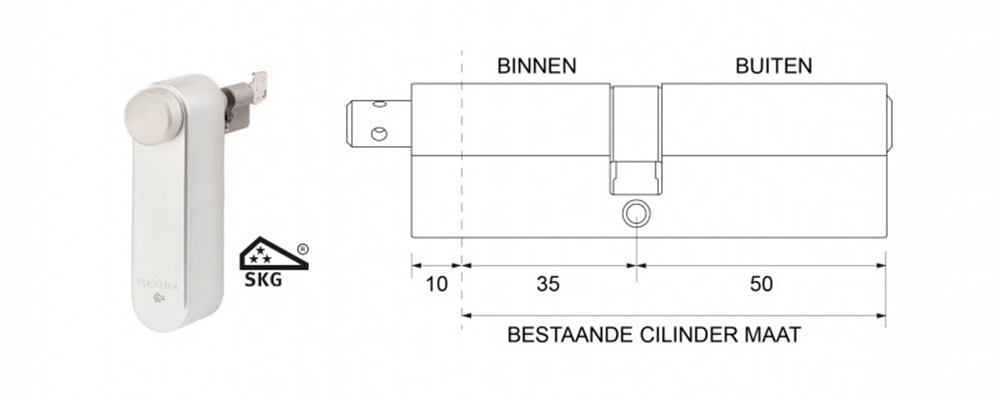 Maasland Flexeria motorcilinder incl. skg*** cilinder 35 50abus s6+
