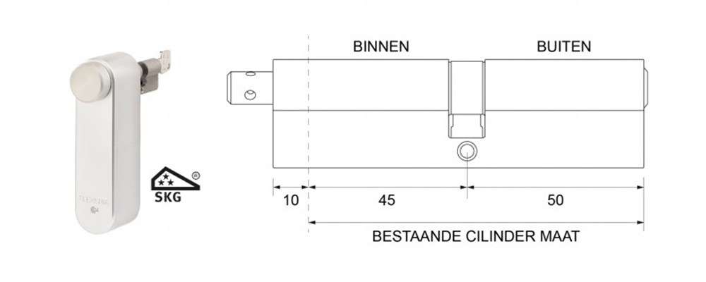 Maasland Flexeria motorcilinder incl. skg*** cilinder 45 50abus s6+