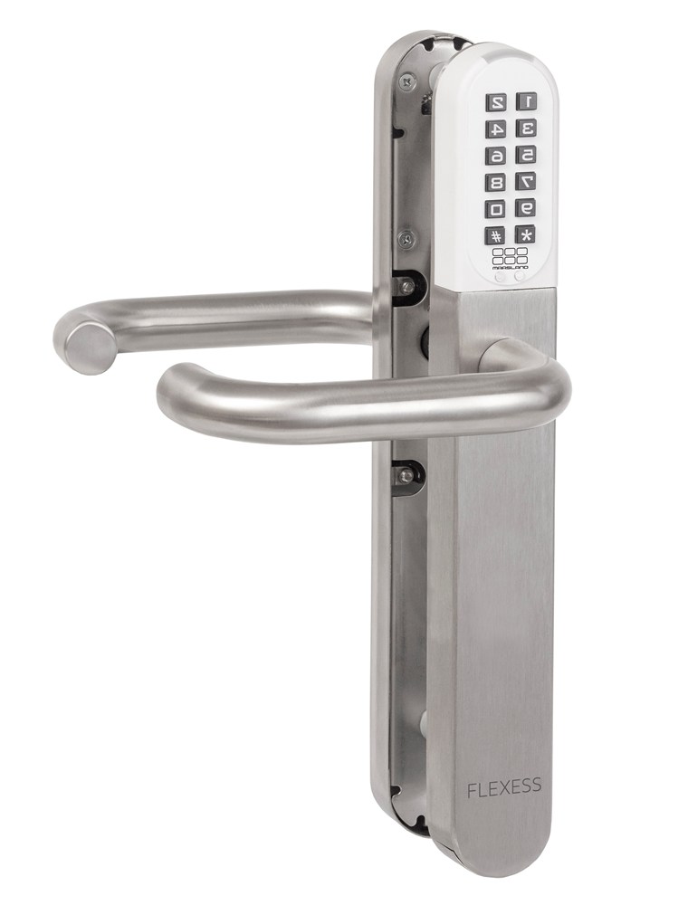 Flexess Aero extra elektronisch deurbeslag blind IP67 linkswijzend