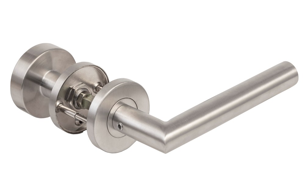 Maasland Kruk-knop garnituur t model rvs