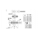 Montageset deurgreep rvs FK15/16 stuk doorgaand afbeelding