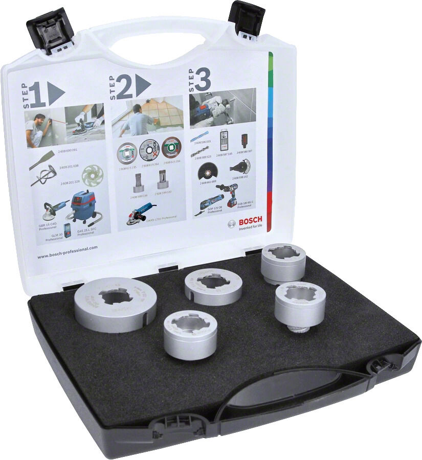 X-LOCK DIAMANTBOORSET 5-DELIG afbeelding