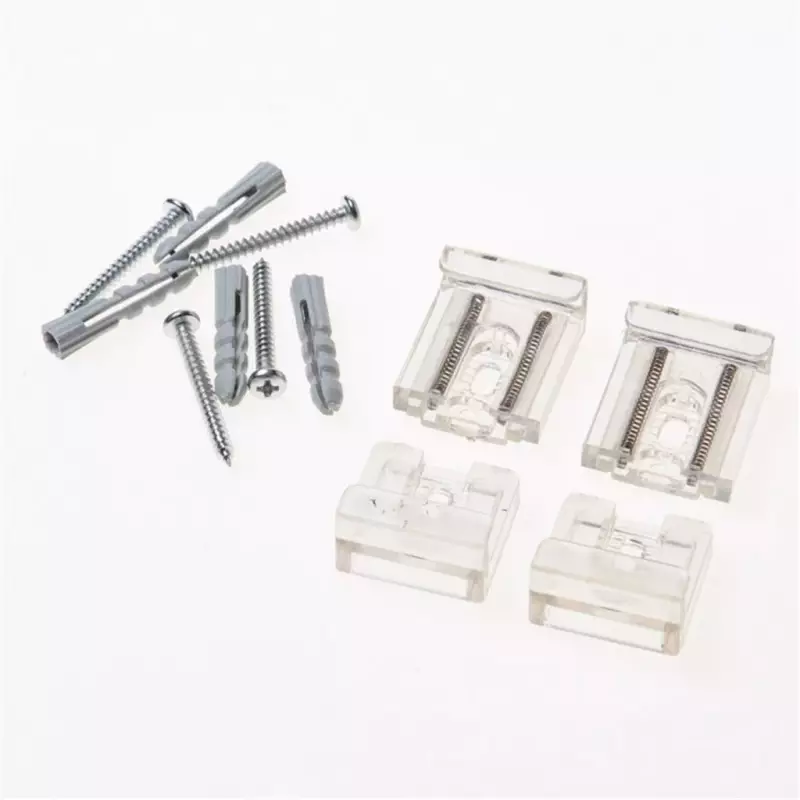 Raminex spiegelklem kunststof transparant (4st)