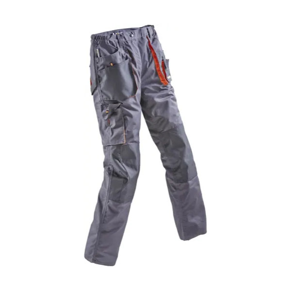 Herenbroek maat 52 donkergrijs/zwart/oranje