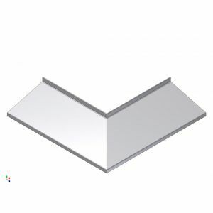 Gelaste uitwendige hoek brute onbehandeld, 500 x 500, 90º W10º0