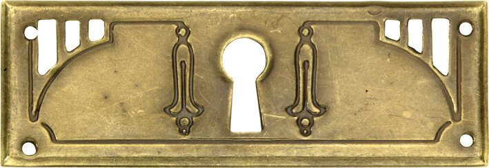 Sleutelplaat Art-Nouveau hor. MVB