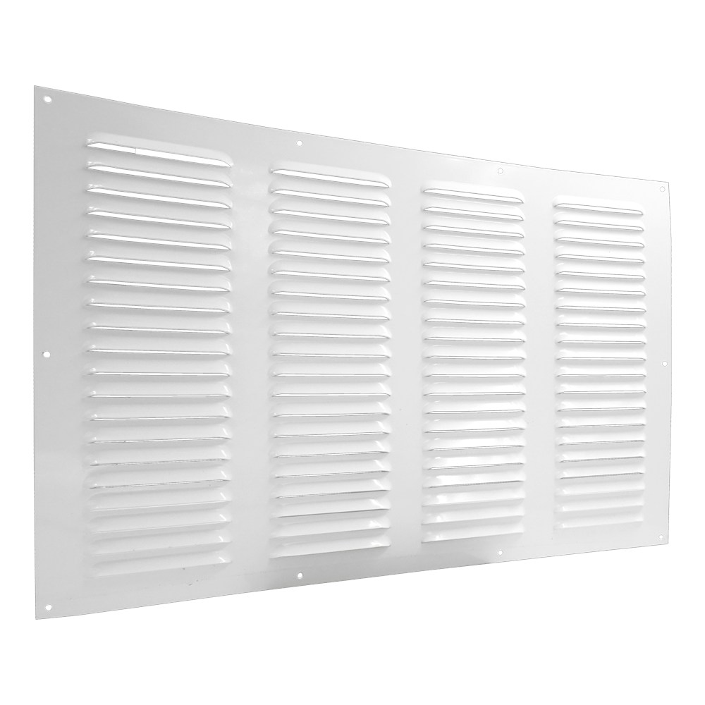 Gavo Schoepenrooster aluminium vlak wit RAL 9010