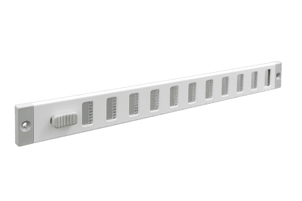 Schuifrooster aluminium 30 mm. hoog wit RAL 9010