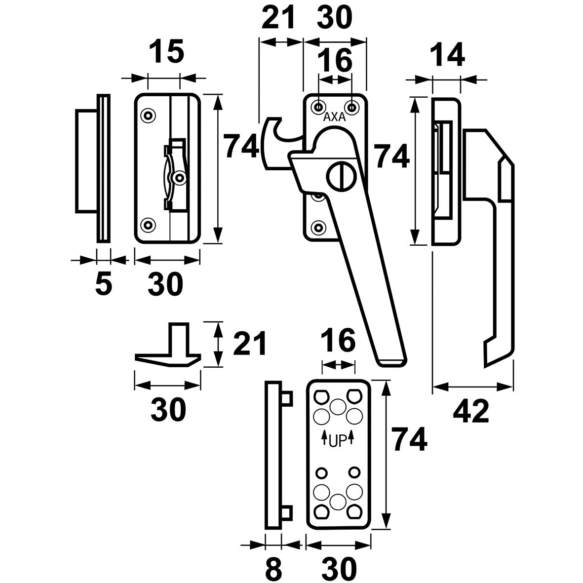 VH raamsl. inb.n/bui nok F1 3319 RS afbeelding