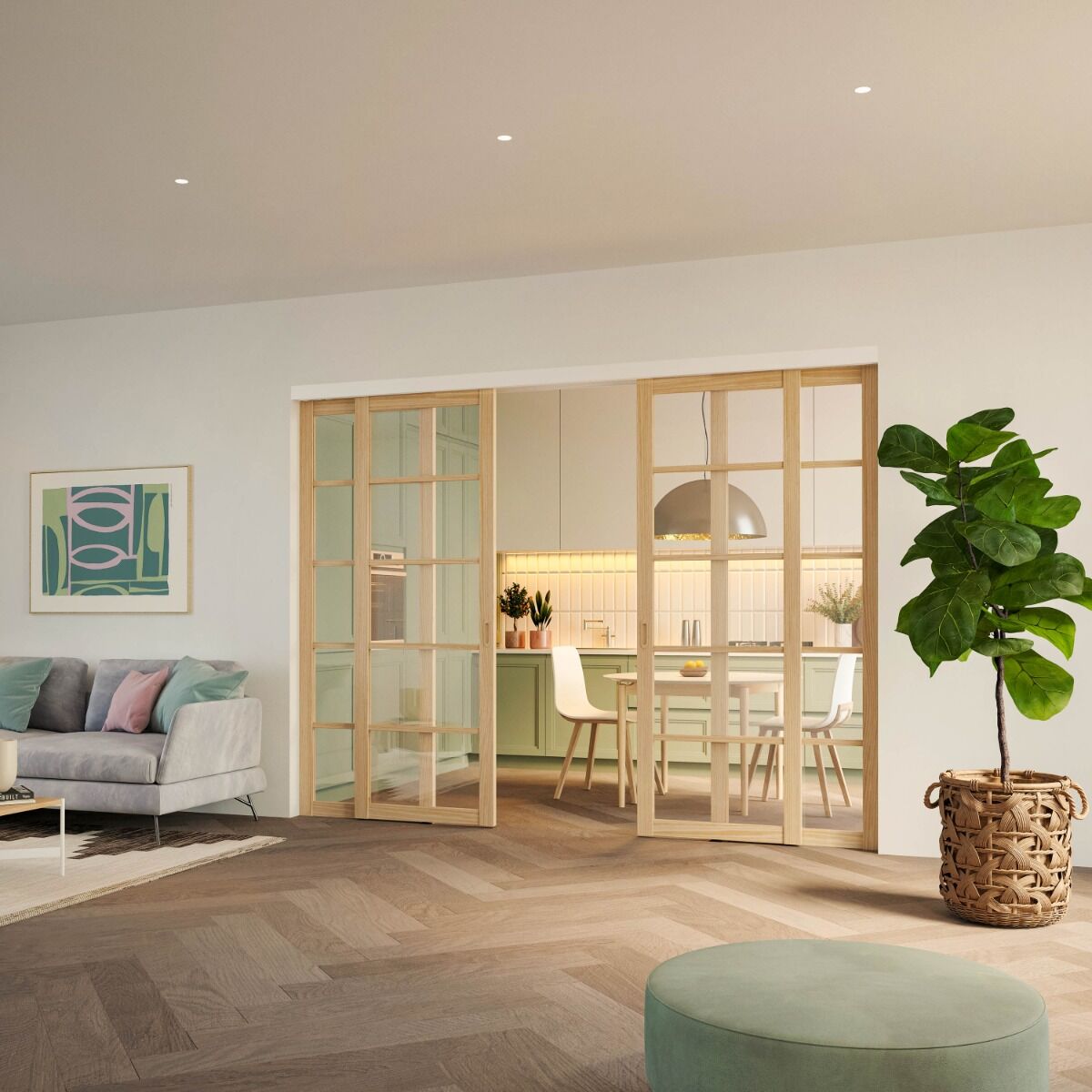 Sfeerfoto Argenta Xperta telescopische deur